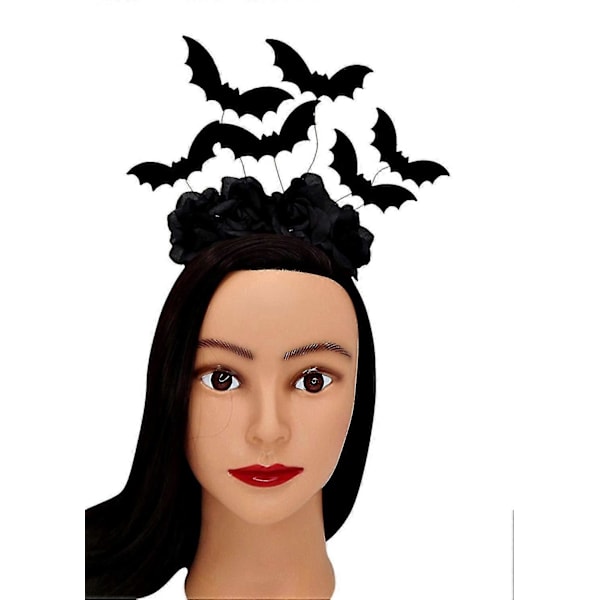 Halloween Sort Flagermus Hårbøjle Kostume Tilbehør hao_SZXM