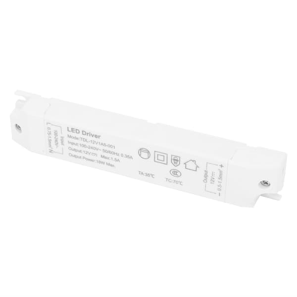 LED-driver strømforsyning transformatoradapter kontrollbryter PVC TDL‑12V1A5‑001 AC100V‑240V