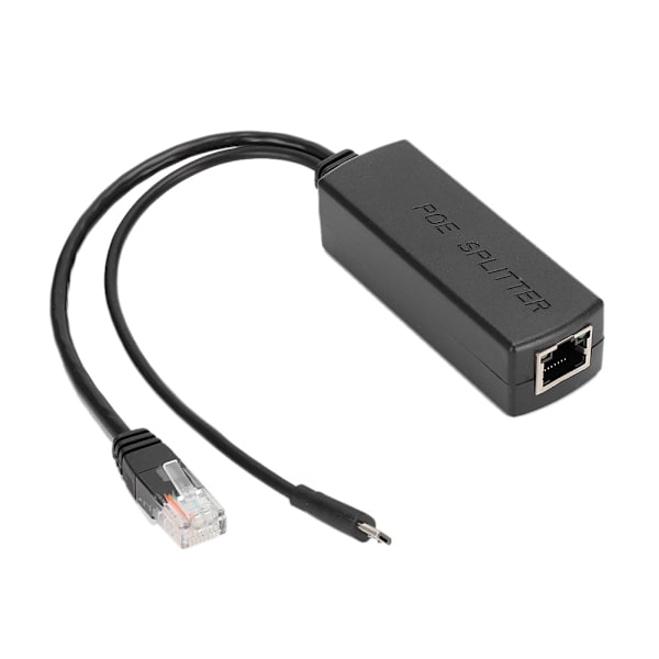 Ethernet DC48V til DC5V Power POE Splitter Adapter Injektormodul USB-kontakt
