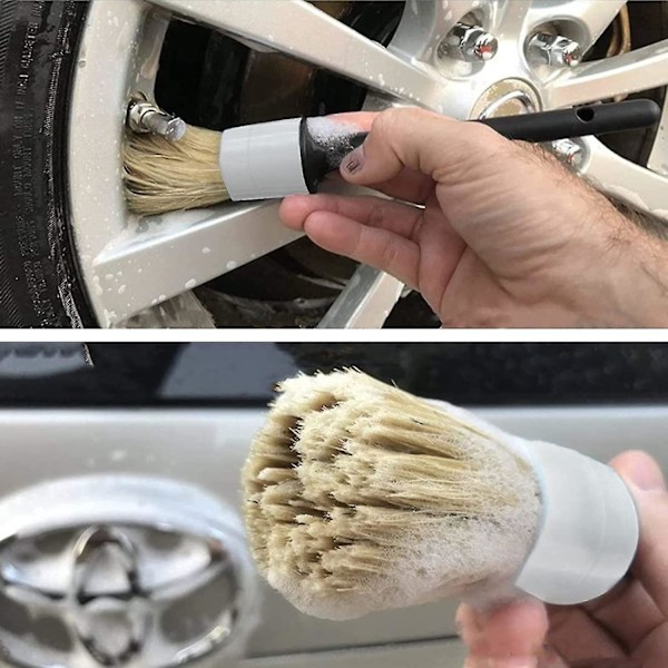 3 kpl Sianharjas Ultrapehmeät Auton Yksityiskohtien Puhdistusharjat Autoharja