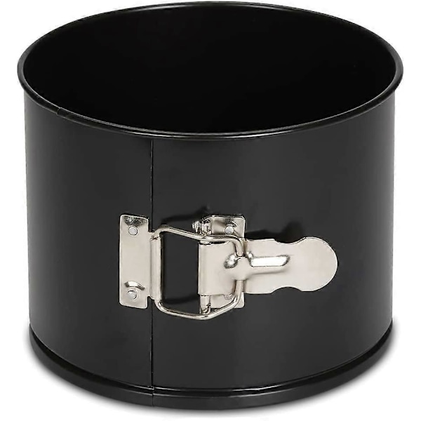 02820 - Rund kageform med klassisk høj kant og hængsel, sort, 17 cm
