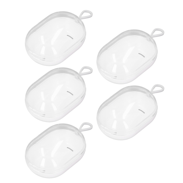5 st Beauty Blender Hållare Synlig Skyddande Transparent Dammtät Makeup Case Vit