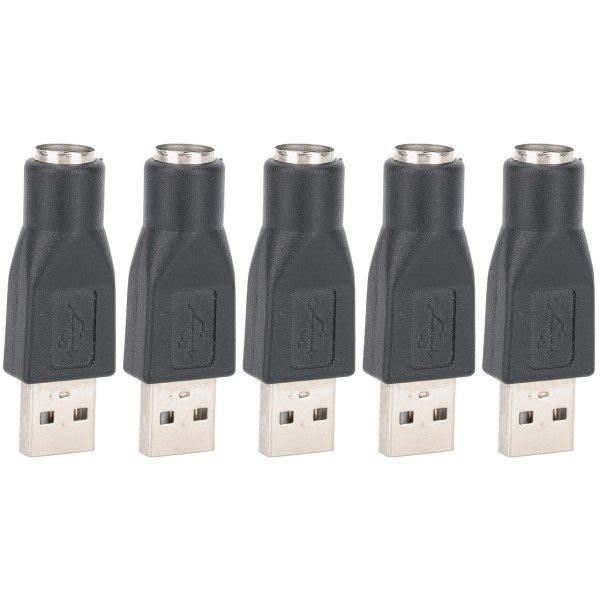 5 STK USB hann til for PS/2 hunnadapterkonverter for tastaturmus med for PS/2 grensesnitt