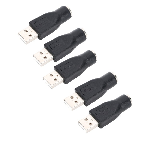 5PCS USB Hane till för PS/2 Hon Adapter Converter för tangentbordsmus med för PS/2 gränssnitt