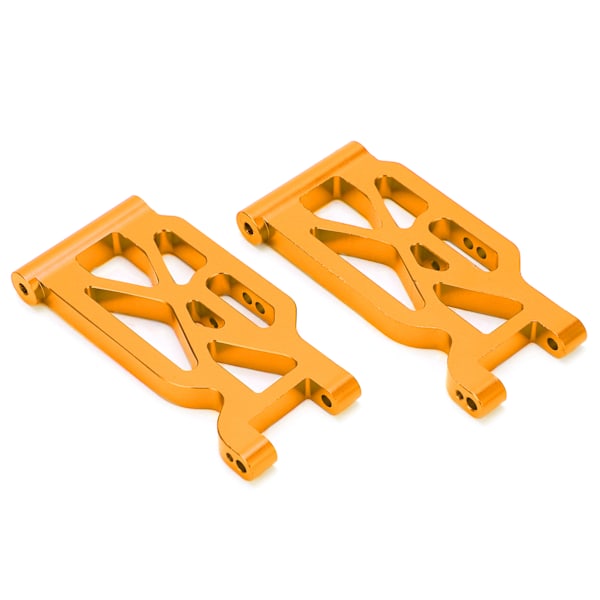 2 stk. RC front svingarm i aluminiumlegering, fjernkontrollbil i metall, oppgraderingsdeler for WLtoys 104001 1/10 RC-bil, gull