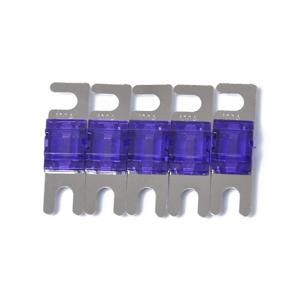 5 x 5 stk. Mini ANL Bolt Gaffel Sikringssæt Bil Audio Strømafbryder 100A--