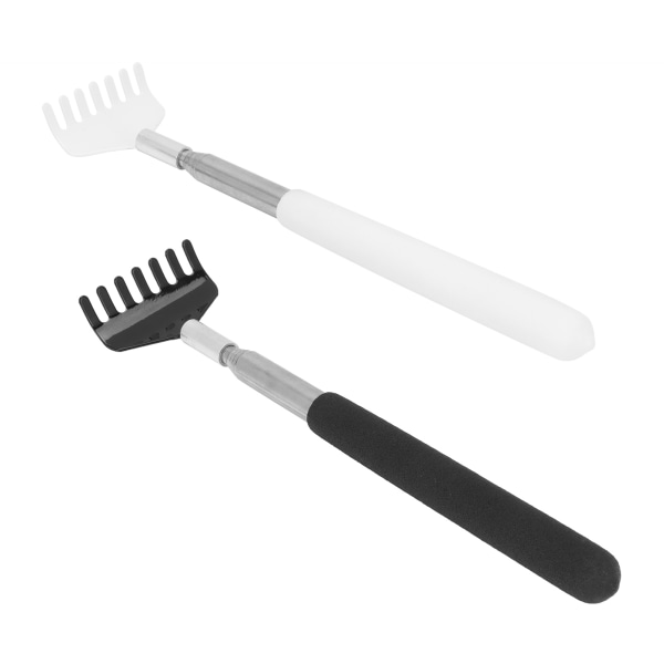 2 Stk Back Scratcher Massager Bærbart teleskopisk skrabeværktøj i rustfrit stål