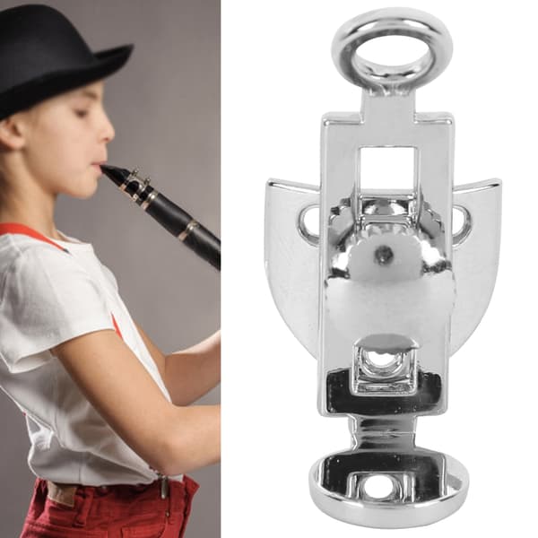 Klarinett Tumstöd Silver Bärbart Justerbart Armstöd Musikinstrument Tillbehör