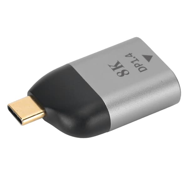 Aluminiumlegeringsskal Typ‑C hane till DP-adapteromvandlare för Windows/Android/OS X
