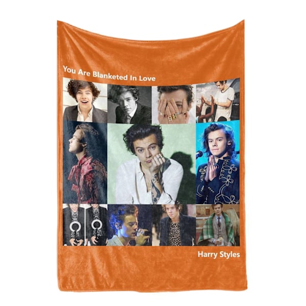Fast mønstret tæppe dekoration polyester tæppe til seng sove hjem sofa kontor 140x200cm/55.1x78.7in