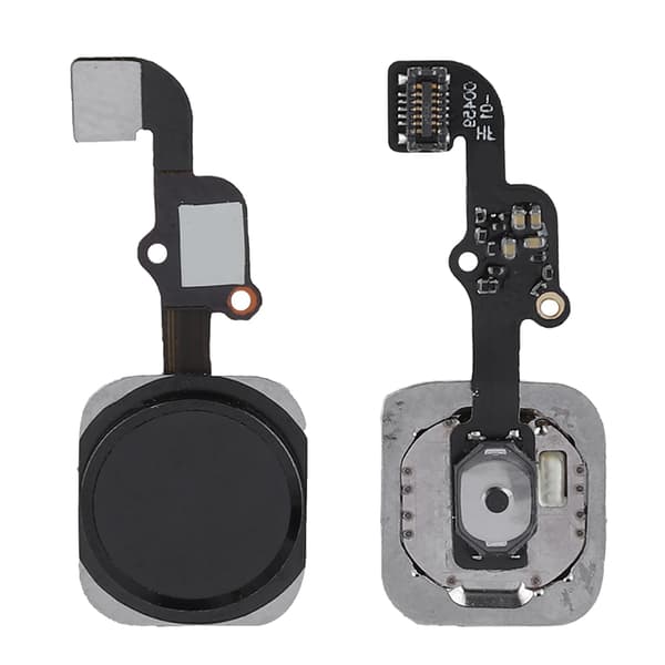 Erstatning Hjem-knapp Touch ID-sensor Nøkkel Flex-kabel for iPhone 6S/6S Plus HJEM-knapp Svart