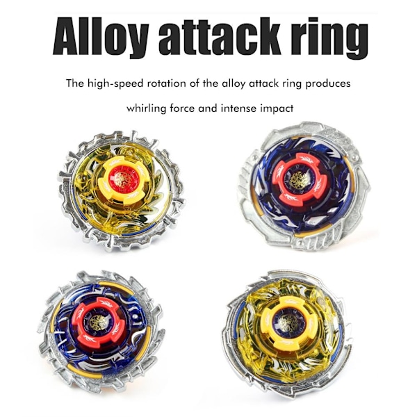 Alloy Burst Battling Gyroscope Roterande Gyroskop med Launcher Grip Starter Set Present Idé Leksaker för Pojkar Barn