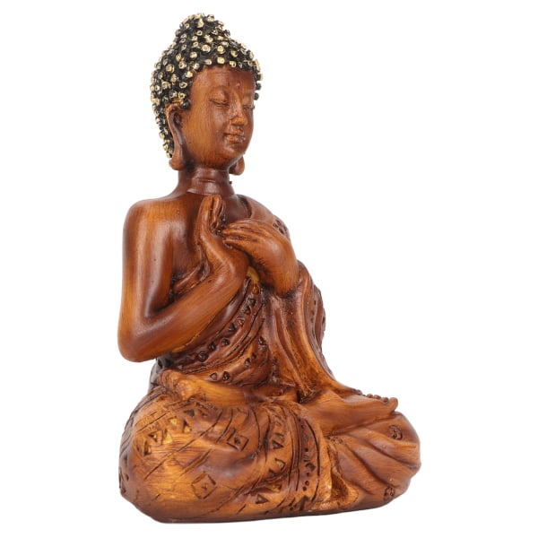 Buddha Statue Held og lykke Rigdom Fredelige Vibes Zen Meditation Buddha figurer Buddha Dekoration til kontorgang BS108F 12x8,3x6cm