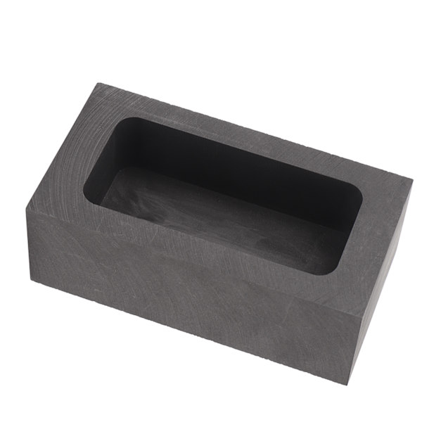 35 ml Grafittform rektangulær stabil holdbar grafitt ingotform for smelting støping raffinering