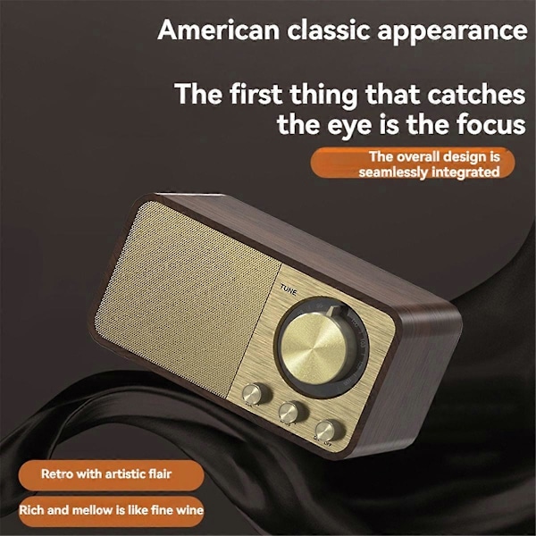FM-radio vastaanotolla, Bluetooth-transistoriradio 5 W:n kaiuttimella