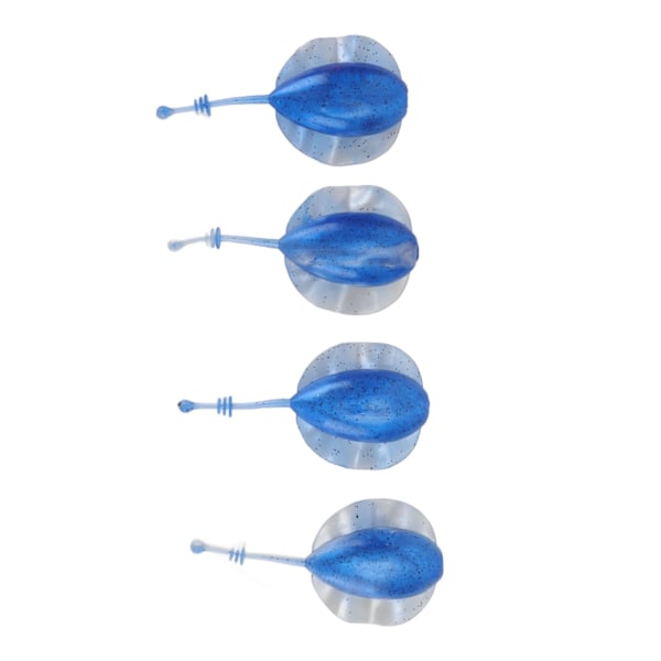 4 stk 9cm 14g myk Swimbait synkende myk Swimbait Raja lokke Artificail lokke fiskeutstyr gir blå