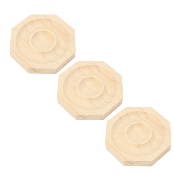 3 stk perlearmbånd displaybakke Elegant dekorativ håndlavet smykkebakke i massivt træ til armbånd armbånd smykker