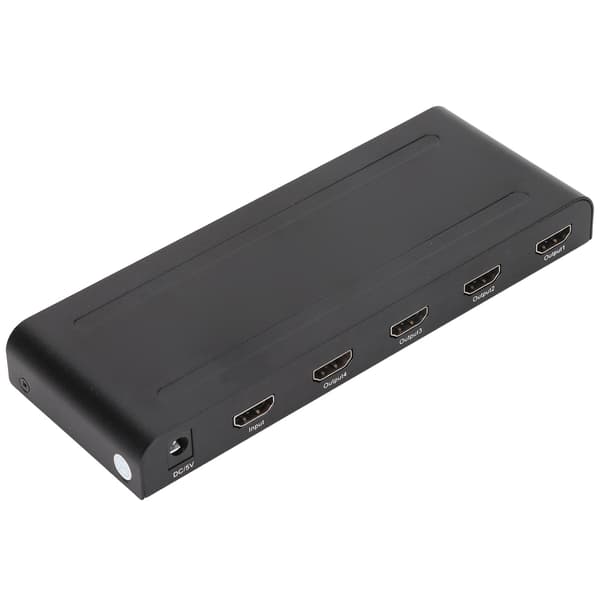 1x4 HD Multimedia Interface Splitter 4K 60hz 4-port HD Multimedia Interface Distributionsförstärkare 100‑240V US-kontakt