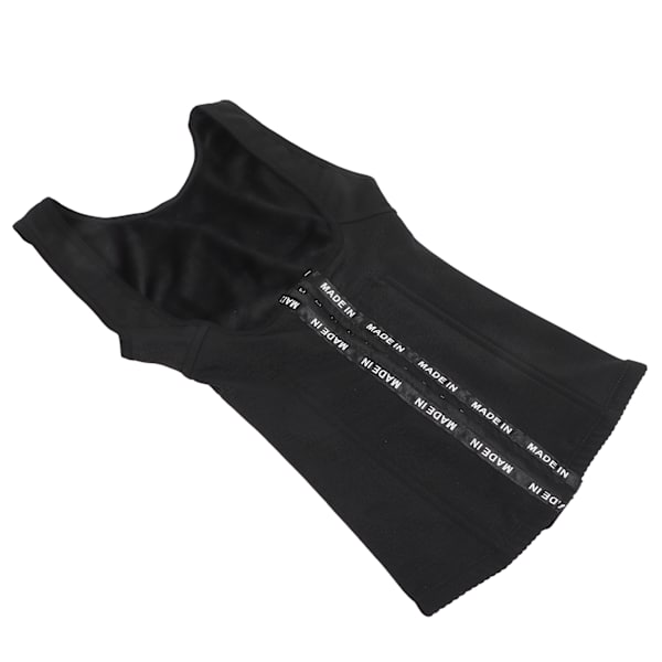 Varmt Shapewear til kvinder, Tummy Control Body Shaper, Sculpting Clothing, Open Bust Bodysuit til vinter og efterår, sort, S