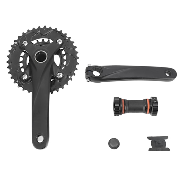 170mm Mountainbike vevparti cykel vevparti ihålig integrerad vev 104BCD central axel modifierad dubbel skivvev 38T svart