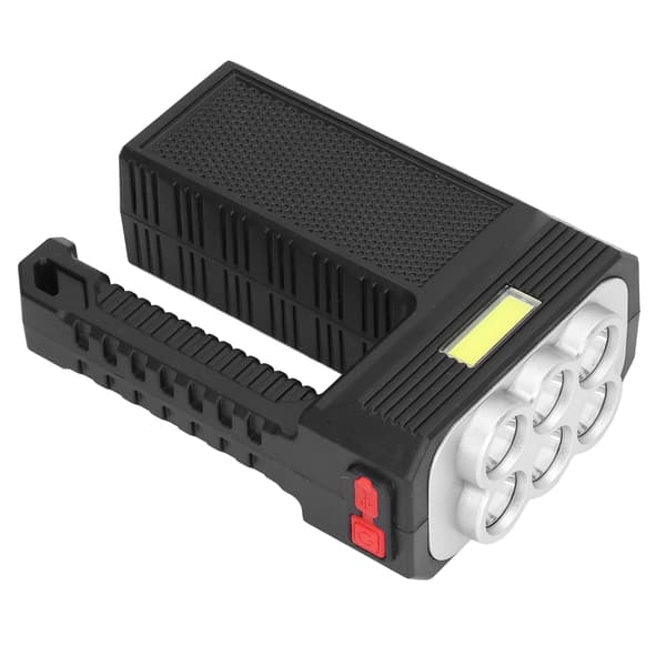 6LED lommelykt multifunksjonell håndlampe USB-lading 4 moduser vanntett lommelykt for utendørs camping