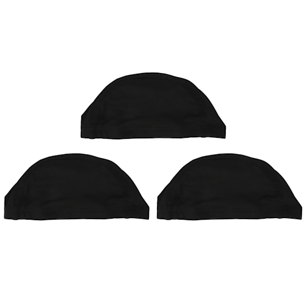 3PCS Dome Wig Cap Breathable Soft Stretchable Nylon Firmly Fixed Wig Making Cap for Cosplay