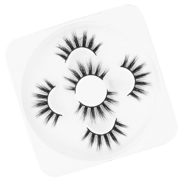 3 par långa tjocka lockiga lösögonfransar Tredimensionell makeup lösögonfransar Set807