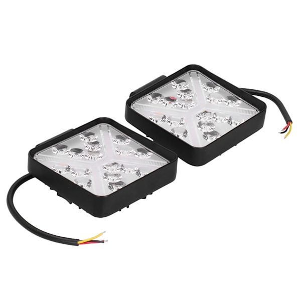 Par 4in firkantet arbeidslys med DRL 6000K LED IP67 Universal for Off‑Raod Pickup Truck