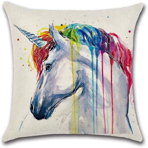 set Rainbow Animal Print polyesteripellavatyynynpäälliset vuodesohvan sisustukseen, 45x45cm