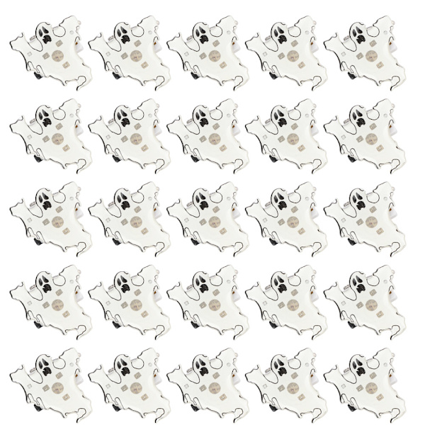 25 stk. Halloween LED-brocher - Søde mønstre Dekoration broche til børnefest