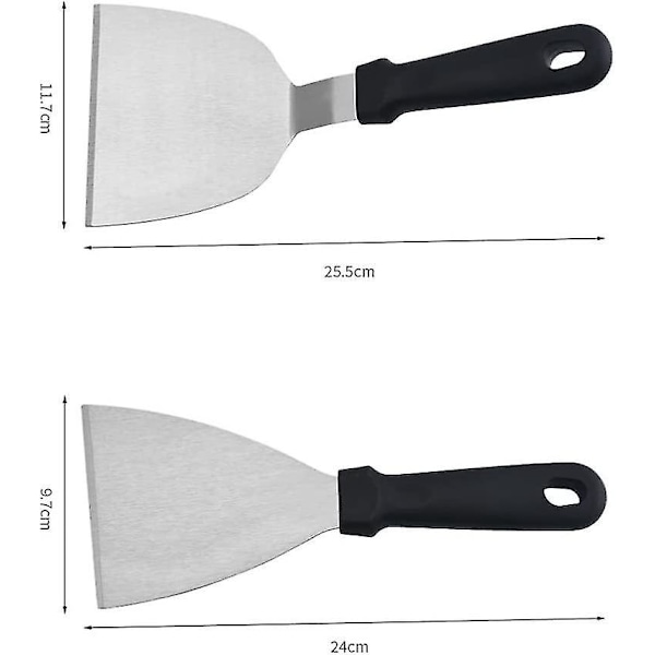 Grillspatelset i rostfritt stål för Teppanyaki BBQ-matlagning1