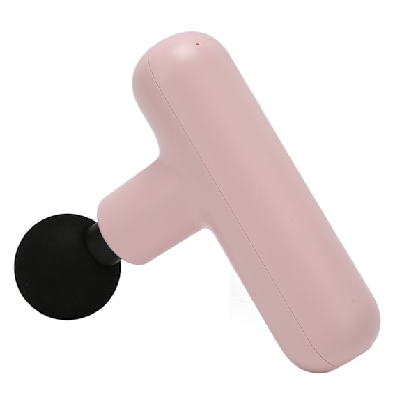 Mini massager, ultrakompakt, tyst, 4 hastigheter, kraftfull vibrationsdjupvävnadsmassager med 4 massagehuvuden för män och kvinnor, rosa