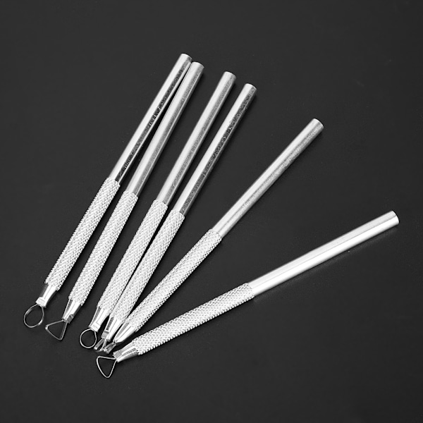 6 stk/sett Aluminium Legering Gravering Skraping Leire Keramikk Skulptur Verktøysett
