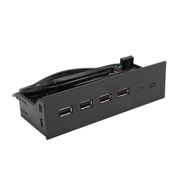 USB Front Panel Hub 5,25 tommer 4 Porte Højhastighed Stabil Plug and Play Optisk Drev Frontpanel til Desktop Motherboard