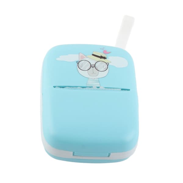 Taskulämpötulostin Mini HD Bluetooth Musteeton Taskupuhelintulostin opiskelijoille Sininen