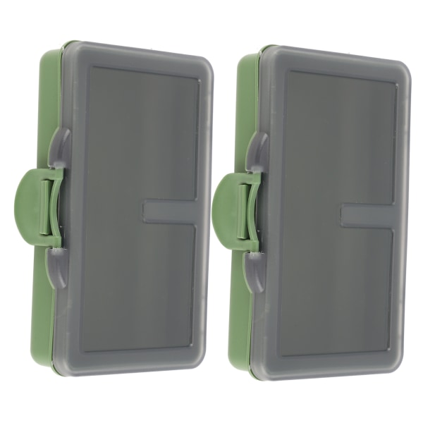 2 stk fiskekrok agn gadget boks mini PP oppbevaringsboks etui for fiskeutstyr tilbehør 1 rom