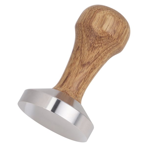 Praktisk kaffepress i rostfritt stål för espresso, pulverpress, platt presshammare (51 mm)