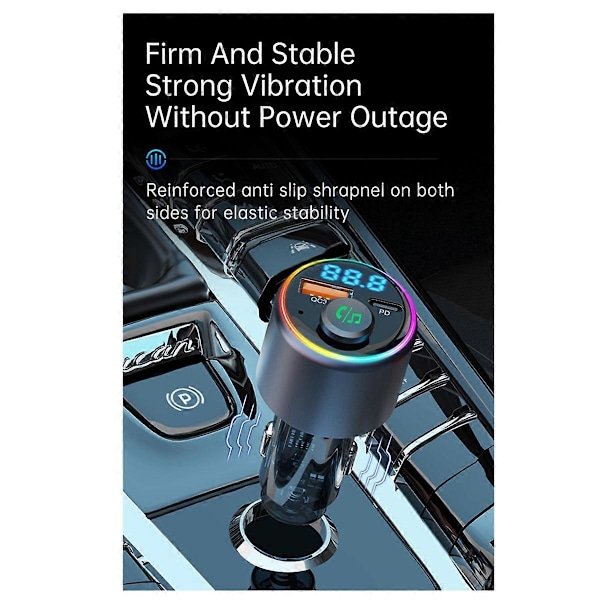 BC89 auton pikalataus 5.3 Bluetooth MP3-soitin FM-lähetin