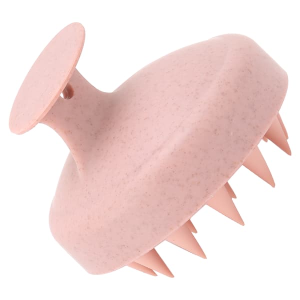 Silikon hårbottenmassageborste Hem Bärbar Hårtvätt Schampoborste Hårbottenexfoliator Rosa