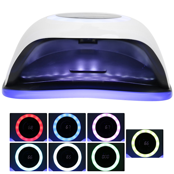 168W Profesjonell LED UV Neglelampe Gel Polish Negleherdende Maskin (100-240V) EU-plugg