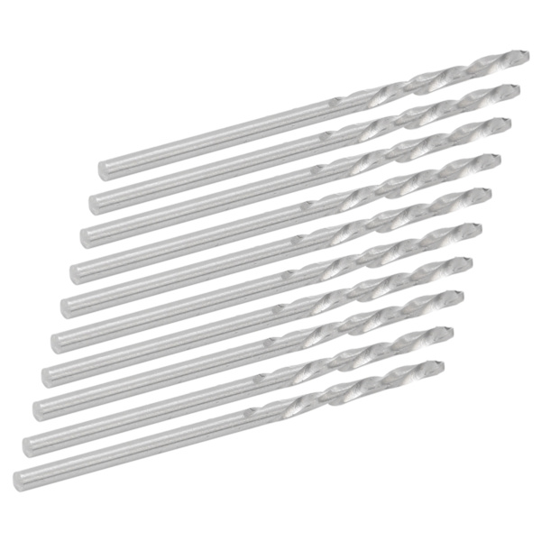 10 stk. lige skaft spiralbor Perle Punch Bor Bits Tilbehør Dele Sæt 1,9 mm