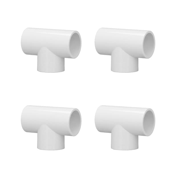 12 stk. PVC T-rørfittings Plast Equal Diameter Samlinger Adapter Vandforsyning Boligforbedring 20 mm ID
