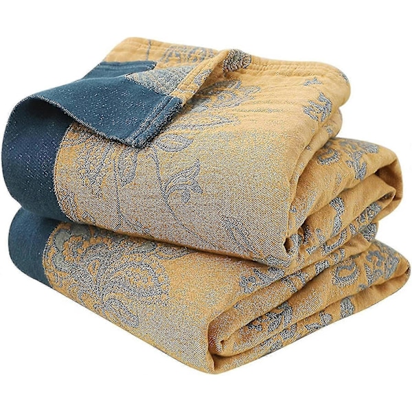 Dobbeltsidig Bomullspledd Boho Sengeteppe for Sofa, Sengetøy 150 X 200 Cm farge 6