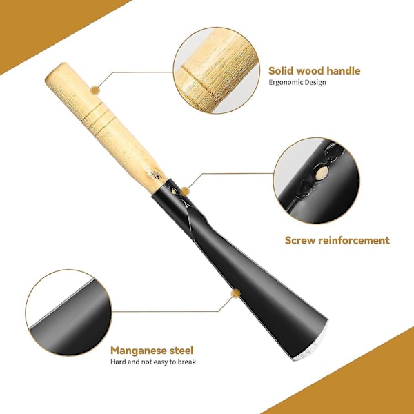 Hagespade i manganstål - Slitesterk og bøye-resistent hagespade for planting og hagearbeid