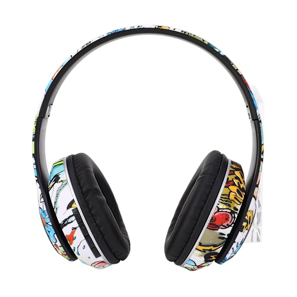 Trådløst Bluetooth-headset Multifunktionel støjreduktion Dyb bas Innovativt graffitidesign Bluetooth-hovedtelefoner