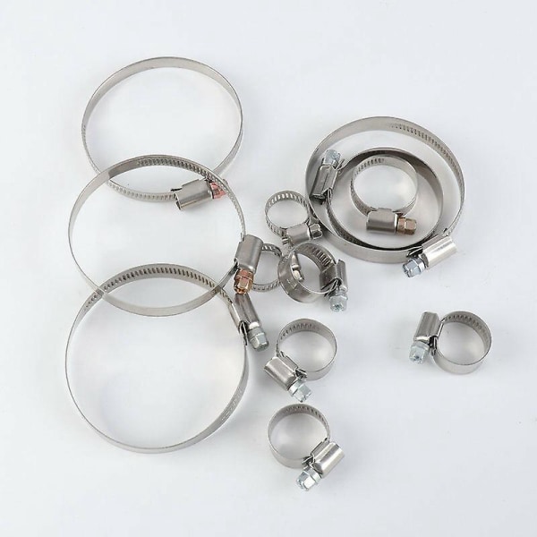 Racktang i rustfrit stål - 304, 9 mm bredde, 25-40 mm diameter