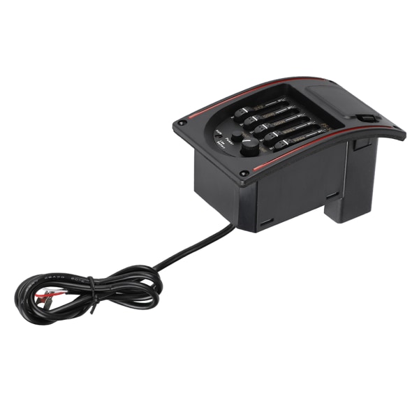5-bånds akustisk elektrisk guitar Preamp EQ Equalizer Pickup Tuner Instrumentværktøj