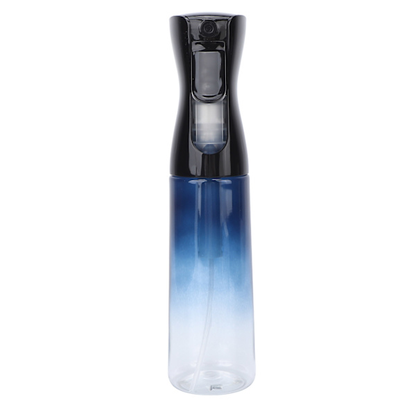Sprayflaska återanvändbar gradient blå kontinuerlig sprayer för hårstyling rengöring trädgård hudvård 300ML