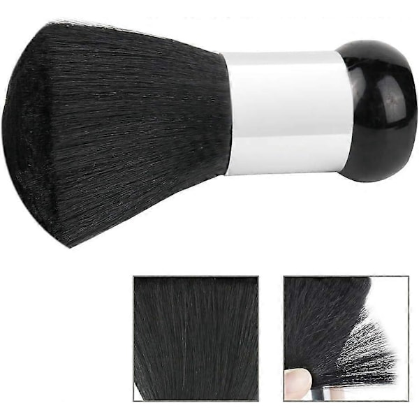 2025 Egnet Ultrablød og Skånsom Nylon Børste til Hårklipning, Barbering, Salon, Sort