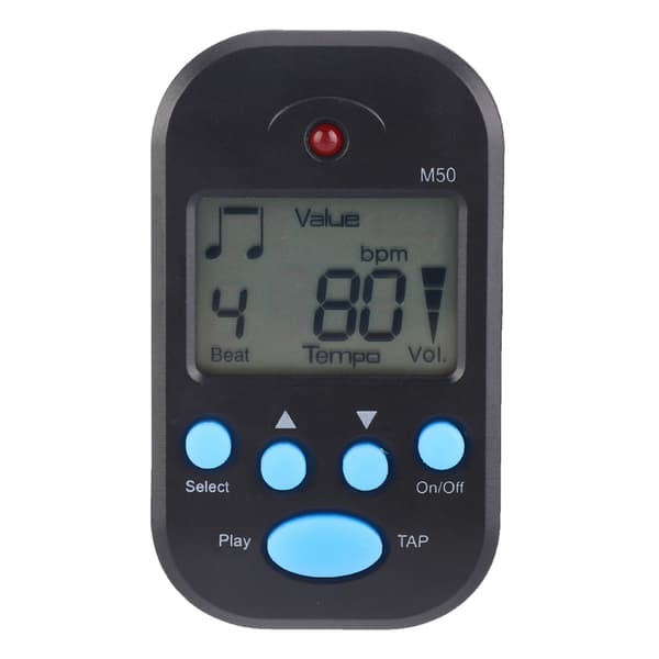 Mini LCD Digital M50 Metronom Slag Tempo Guitar Musik Tilbehør Bærbar